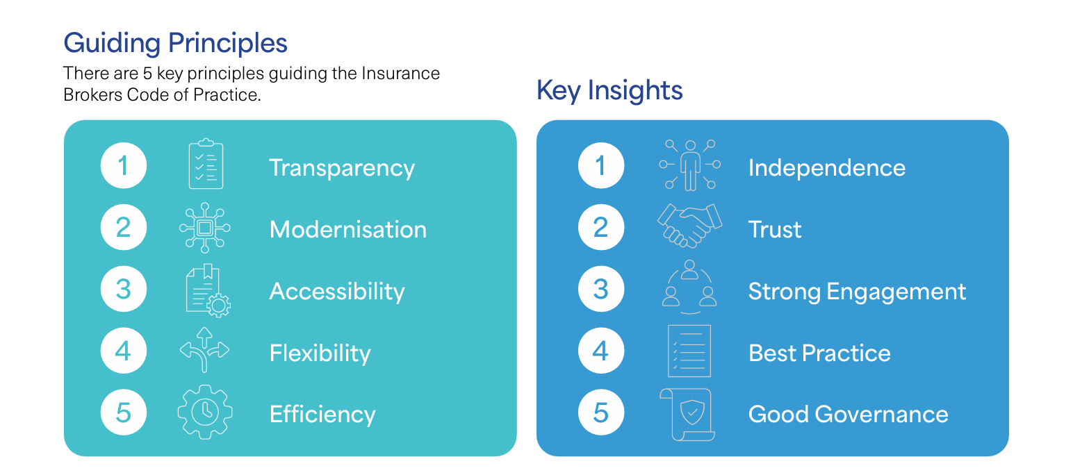 Code of practice guiding principles